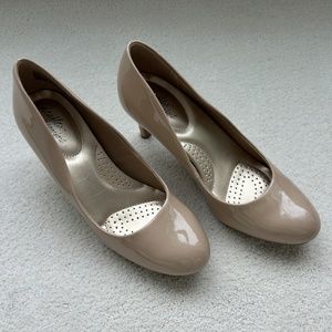 Shiny Nude Heels